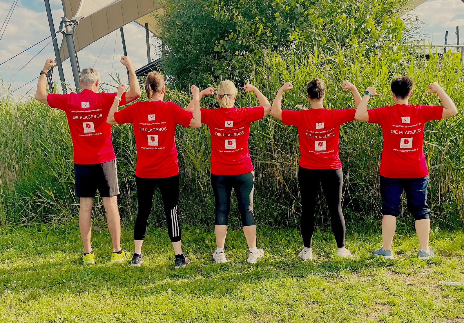 Manschaftspose Firmenlauf